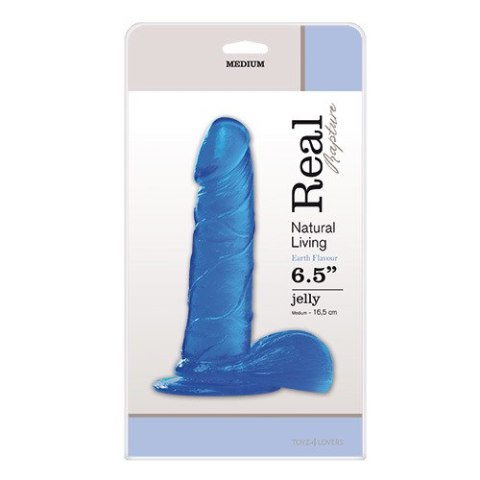 Dildo-JELLY DILDO REAL RAPTURE BLUE 6,5""""""""