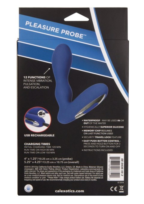 Plug/vibr-WIRELESS PLEASURE PROBE BLUE Plug/vibr-WIRELESS PLEASURE PROBE BLUE