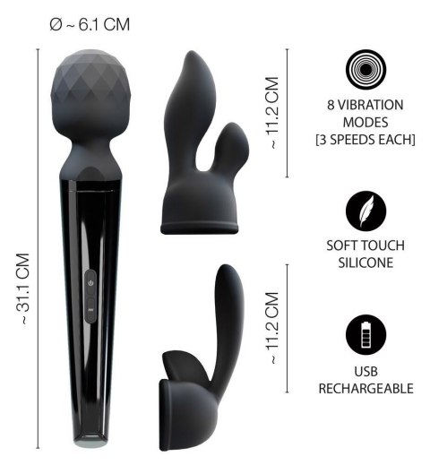 Massage Wand & 2 Attachments Massage Wand & 2 Attachments