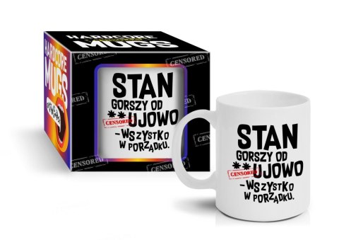 HARDCORE MUGS - kubek Boss 300ml - Stan 
gorszy od...ujowo