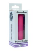 Power Bullet USB 10 functions Glossy Matte Pink