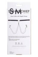 SPORTSHEETS SM AMOR COLLAR WITH NIPPLE JEWELRY SPORTSHEETS SM AMOR COLLAR WITH NIPPLE JEWELRY