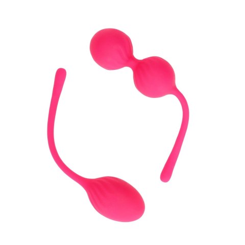 2 Piece Thumping Kegel Ball Set - Wild Strawberry 2 Piece Thumping Kegel Ball Set - Wild Strawberry
