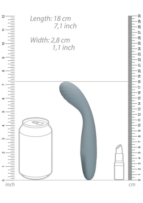 Ultra Soft Silicone G-Spot Vibrator - Basalt Grey Ultra Soft Silicone G-Spot Vibrator - Basalt Grey