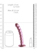 Beaded Silicone G-Spot Dildo - 6,5'' / 16,5 cm