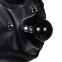 Blindfolded Mask with Breathable Ball Gag - Black