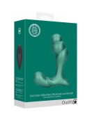 Stacked Vibrating Prostate Massager with Remote Control - Metallic Green