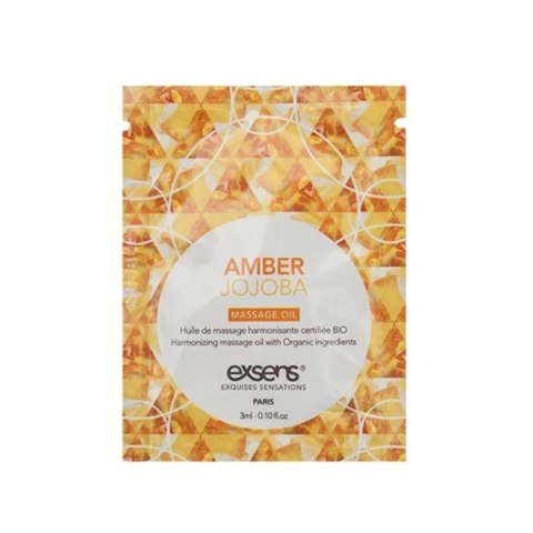 AMBER JOJOBA Organic Massage Oil with stones (3 ml x 10 szt.)