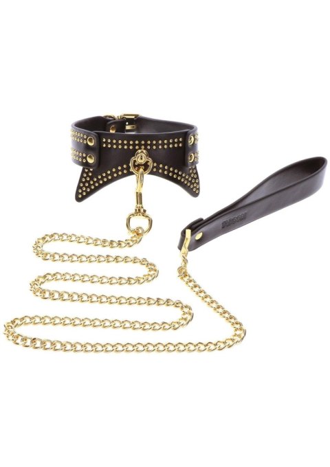 Studded Collar and Leash Black Studded Collar and Leash Black