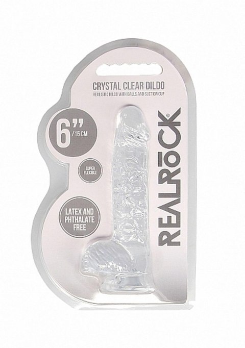 6"" / 15 cm Realistic Dildo With Balls - Transparent 6"" / 15 cm Realistic Dildo With Balls - Transparent
