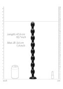 Ass Snake Beaded Dildo - 48 cm - Black