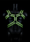 Body Harness - Glow in the Dark - Neon Green/Black - S/M