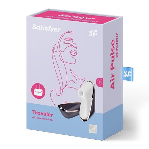 Nowoczesny masażer wykozystujacy fale ssące do bezdotykowej stymulacji łechtaczki-Stymulator-Satisfyer Pro Traveler Nowoczesny masażer wykozystujacy fale ssące do bezdotykowej stymulacji łechtaczki-Stymulator-Satisfyer Pro Traveler