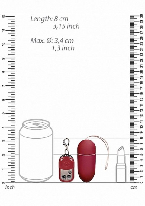 10 Speed Remote Vibrating Egg - Big - Red 10 Speed Remote Vibrating Egg - Big - Red