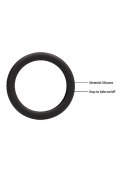 Round Cock Ring Set - Black