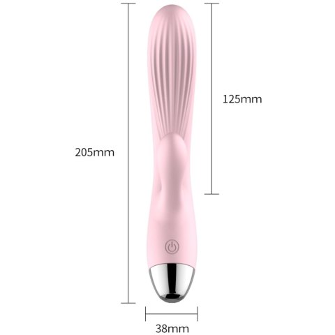 Wibrator- B - Series, Silicone Vibrator Pink USB 10 Function / Heating Wibrator- B - Series, Silicone Vibrator Pink USB 10 Function / Heating