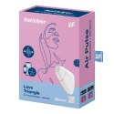 Wibrator - Love Triangle Air Pulse Stimulator + Vibration White