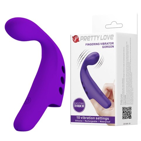 PRETTY LOVE - FINGERING VIBRATOR GORGON Purple, 10 vibration functions