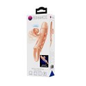 ROMANCE - Penis sleeve, TPE material,vibration, battery LR41*3, Flesh