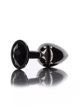 Butt Plug With Diamond Jewel L Black