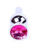 Plug-Jewellery Silver BUTT PLUG- Pink