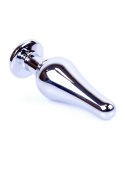 Plug-Jewellery Silver BUTT PLUG- Black