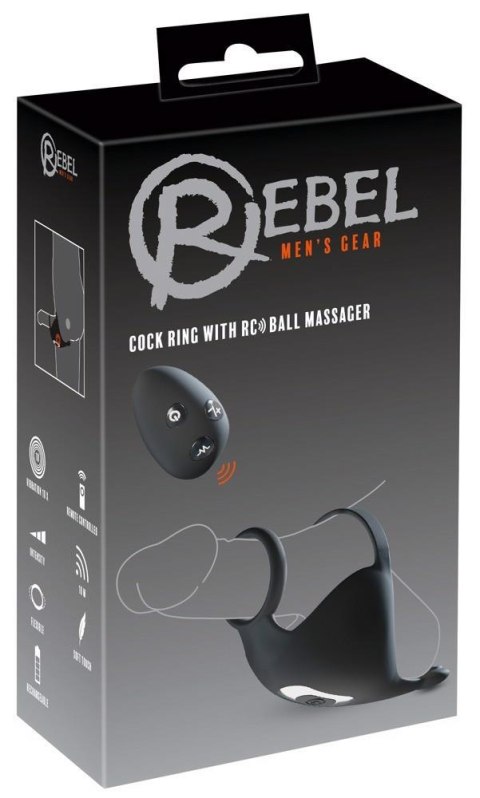 Rebel Cock ring with RC Ball m