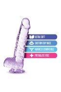 NATURALLY YOURS 6" CRYSTALLINE DILDO AMETHYST NATURALLY YOURS 6" CRYSTALLINE DILDO AMETHYST
