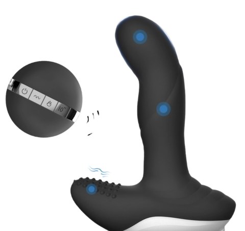 Luxury Play Prostate Stimulator - Silicone Usb Massager - 7 Function - Pulsator - Heating - Black Luxury Play Prostate Stimulator - Silicone Usb Massager - 7 Function - Pulsator - Heating - Black