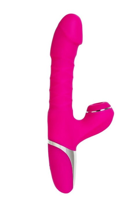 JOS Thrusting and sucking vibrator To-Frolly, silicone, pink, 21,5cm JOS Thrusting and sucking vibrator To-Frolly, silicone, pink, 21,5cm