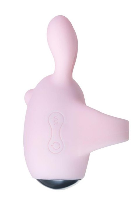 JOS VITA finger vibrating egg and vibrating attachment, silicone, powder pink, 8.5 and 8 cm JOS VITA finger vibrating egg and vibrating attachment, silicone, powder pink, 8.5 and 8 cm