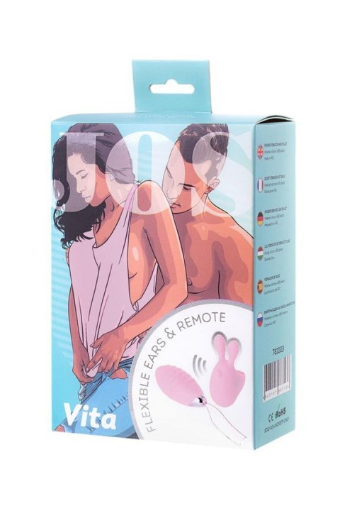 JOS VITA finger vibrating egg and vibrating attachment, silicone, powder pink, 8.5 and 8 cm JOS VITA finger vibrating egg and vibrating attachment, silicone, powder pink, 8.5 and 8 cm