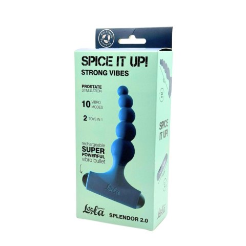 Anal Plug with Rechargeable Bullet Spice it Up Splendor 2.0 Anal Plug with Rechargeable Bullet Spice it Up Splendor 2.0