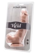 Dildo 8 inch with Balls Light skin tone Dildo 8 inch with Balls Light skin tone