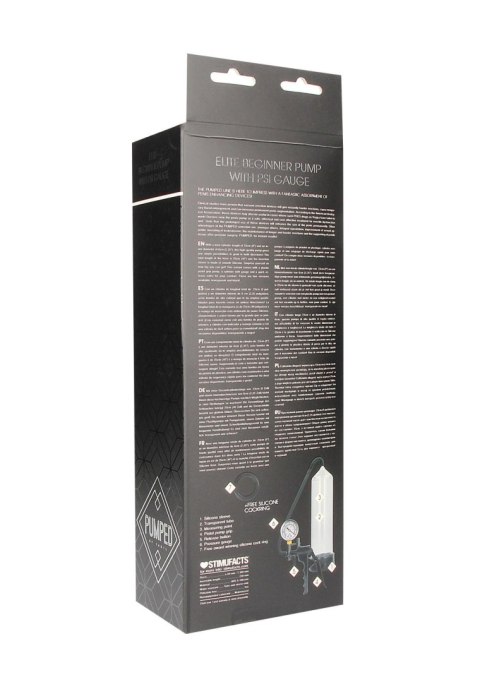 Elite Beginner Pump With PSI Gauge - Transparent Elite Beginner Pump With PSI Gauge - Transparent
