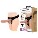 PRETTY LOVE - HARNESS BRIEFS Jerry Universal Strap-On Harness 7,6'' Dildo Flesh PRETTY LOVE - HARNESS BRIEFS Jerry Universal Strap-On Harness 7,6'' Dildo Flesh