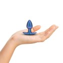 Smooth Silicone Anal Plug - Small - 2.6 / 6,5 cm - Metallic Blue Smooth Silicone Anal Plug - Small - 2.6 / 6,5 cm - Metallic Blue