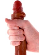Silicone Foreskin D-Dong 35 cm Caramel skin tone