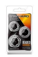 Zestaw-STAY HARD BEADED COCKRINGS CLEAR