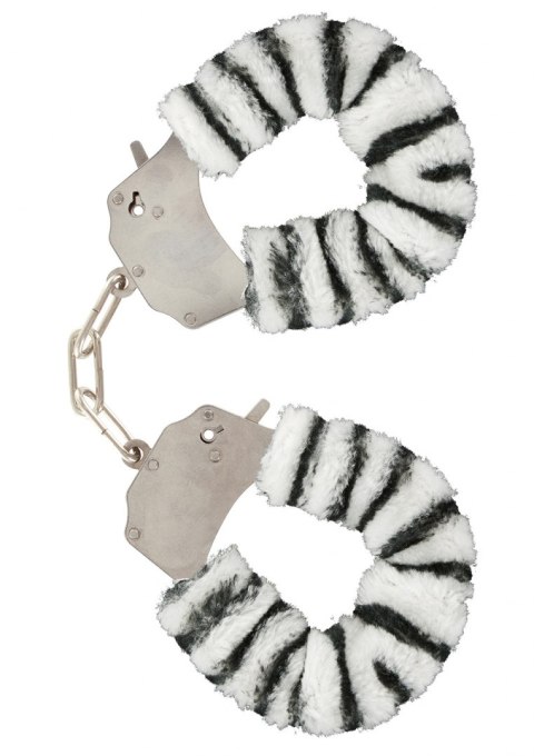 Kajdanki-FURRY FUN CUFFS ZEBRA PLUSH Kajdanki-FURRY FUN CUFFS ZEBRA PLUSH