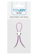 Pierścień-ADJUSTABLE LOVE RING PURPLE Pierścień-ADJUSTABLE LOVE RING PURPLE