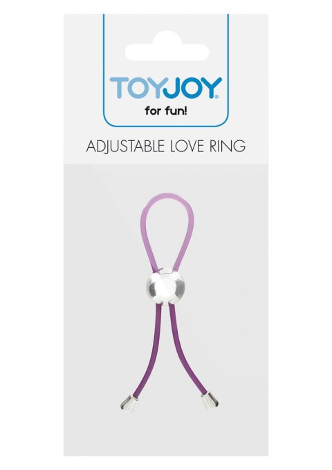 Pierścień-ADJUSTABLE LOVE RING PURPLE Pierścień-ADJUSTABLE LOVE RING PURPLE