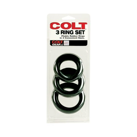 Pierścień-COLT 3 RING SET BLACK Pierścień-COLT 3 RING SET BLACK