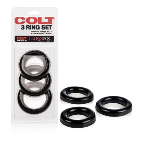 Pierścień-COLT 3 RING SET BLACK Pierścień-COLT 3 RING SET BLACK