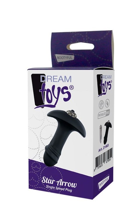 Plug/vibr-DREAM TOYS STAR ARROW SINGLE SPEED PLUG Plug/vibr-DREAM TOYS STAR ARROW SINGLE SPEED PLUG