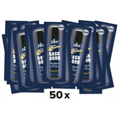Żel-pjur Backdoor Comfort glide 2ml.-waterbased lubricant with hyaluronan - 50 sztuk Żel-pjur Backdoor Comfort glide 2ml.-waterbased lubricant with hyaluronan - 50 sztuk