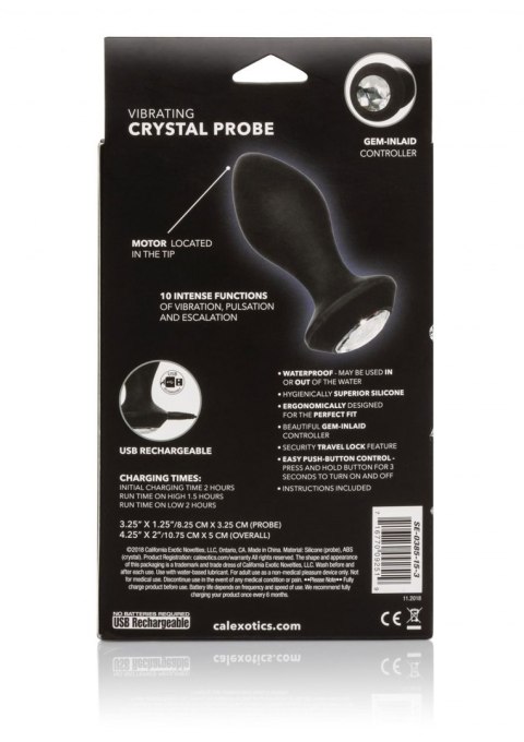 Plug/vibr-Vibrating Petite Crystal Probe Plug/vibr-Vibrating Petite Crystal Probe