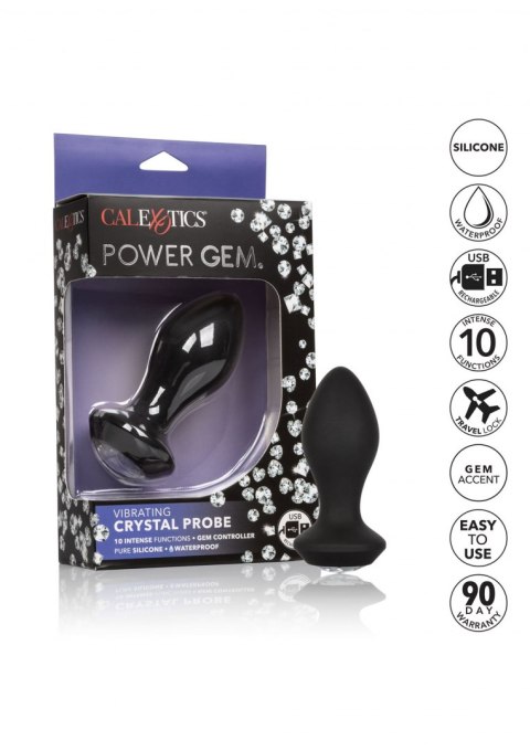 Plug/vibr-Vibrating Petite Crystal Probe Plug/vibr-Vibrating Petite Crystal Probe
