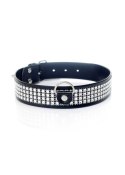 Fetish Boss Series Collar with crystals 3 cm silver Fetish Boss Series Collar with crystals 3 cm silver