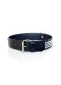 Fetish Boss Series Collar with crystals 3 cm silver Fetish Boss Series Collar with crystals 3 cm silver